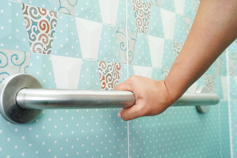 Close-up of Tiling Work